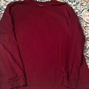 Cranberry color Polo Ralph Lauren long sleeve tee